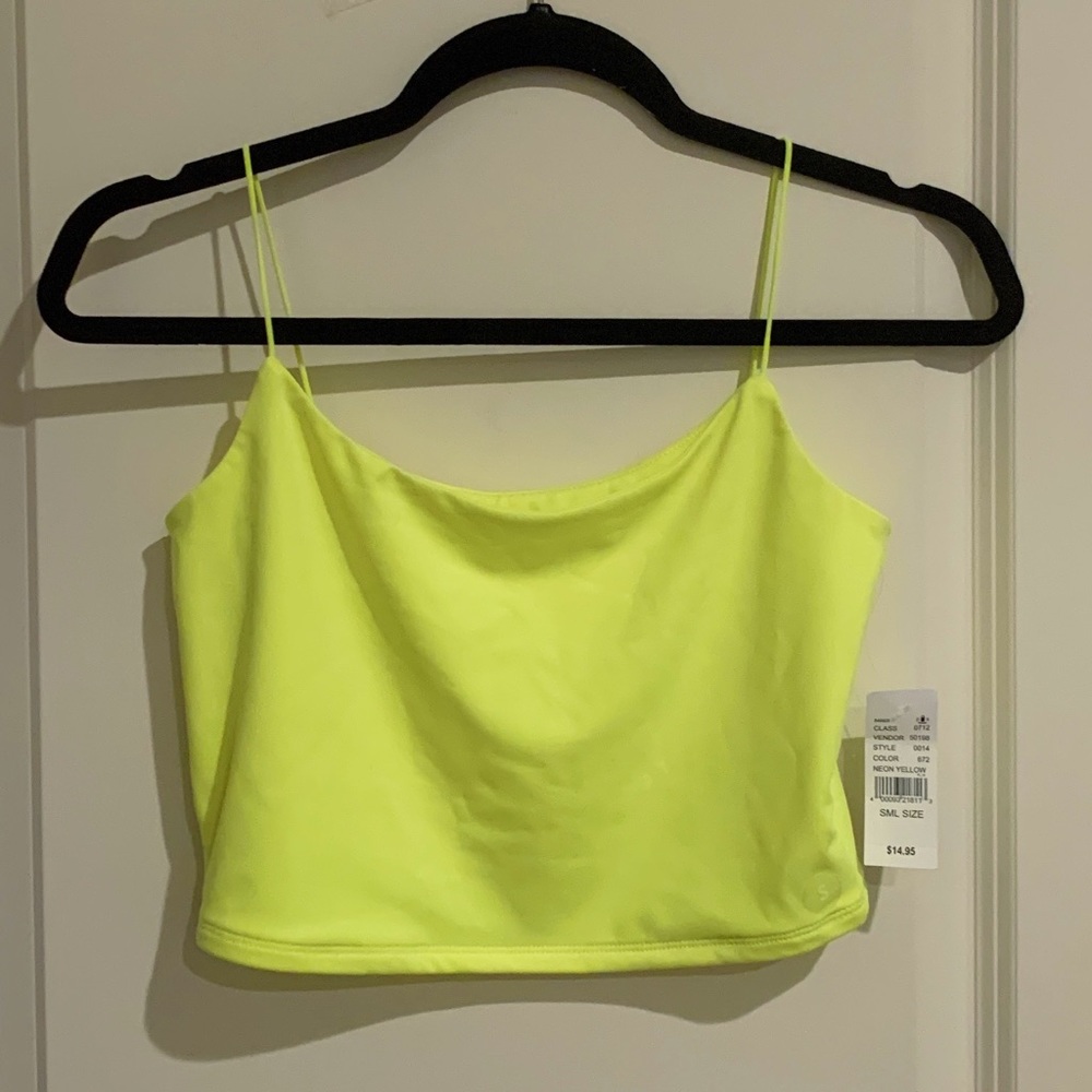 neon yellow tank